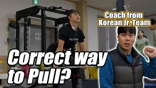 Learning how to pull correctly with Coach Kim