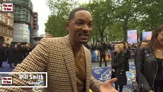 Will Smith reveals he felt the pressure of Robin Williams' Genie at the Aladdin European Gala