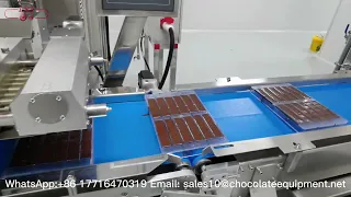 chocolate bar molding line. Small capacity chocolate machine