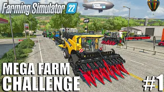 WELCOME to my NEW CHALLENGE | MEGA FARM Challenge | Farming Simulator 22 - Ep 1