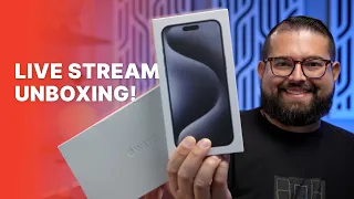 Unboxing LIVE: iPhone 15 Pro Max Blue Titanium & Apple Watch Ultra 2!