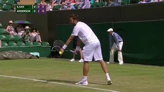 Marsel Ilhan vs. Kevin Anderson - Magical Passing Shot (Wimbledon 2015)