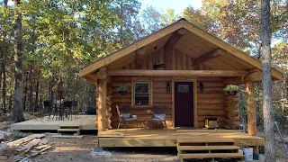 Log Cabin Build Part 31, building the new side deck, making a sign with my Laser Pecker engraver