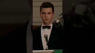 Young Sheldon Season7 Episode13 | sheldon speech at Dad's funeral #youngsheldon #shorts