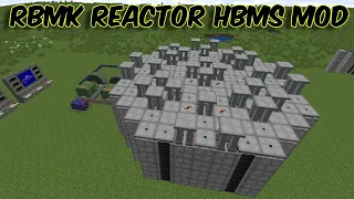How to make an "RBMK Reactor" in Minecraft || HBMs Mod RBMK Reactor Tutorial - Standard Size