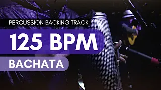 Bachata percussion backing track | Drum Metronome | 125 BPM