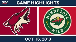 NHL Highlights | Coyotes vs. Wild - Oct. 16, 2018