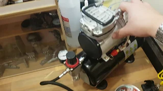 Infinity Airbrush ★ Kompressor mit Tank Vorstellung sowie Einstellung des Drucks ★in HD