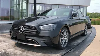 2022 Mercedes Benz E350 4Matic Jet Black Metallic 255HP | In-Depth Visual Walk Around