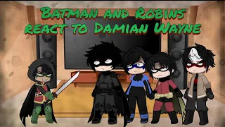 Batman and Robins(-Steph) react to Damian Wayne / Read desc / DaveanaDark