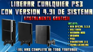 LIBERAR PS3 4.91 + HEN OFICIAL + TIENDAS. TUTORIAL FACIL Y COMPLETO. VALIDO PARA TODAS LAS PS3