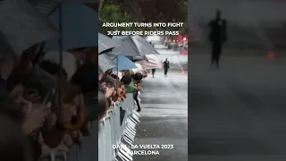 Argument turns into fight at start of La Vuelta 2023 (Dangerous)