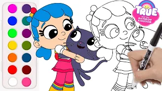 How to draw and color True and the rainbow kingdom #True #Bartleby @FKColoring