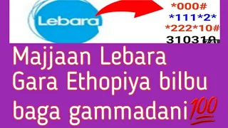 Majjaan Lebara gara Ethopiya bilbilu fi Saudi keessa bilbu Daata  Free 2000 duuka namaf kenna