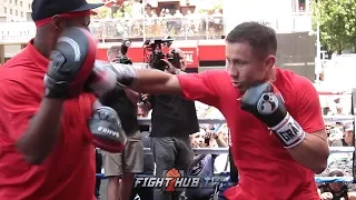 GENNADY GOLOVKIN'S FULL OPEN MEDIA WORKOUT AHEAD OF HIS FIGHT VS STEVE ROLLS