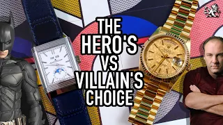 Why Villains Wear Rolex & Heroes Wear JLC: Reverso Duoface Calendar vs Day-Date Watch