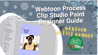 Clip Studio Paint Webtoon Process Basic Guide || Webtoon Artist Vlogmas
