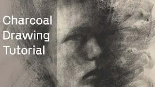 PULLING A FACE OUT OF CHAOS [CHARCOAL DRAWING TUTORIAL]