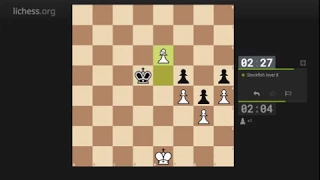 Stockfish level 8 is easy... at least in atomic chess :D (Lichess.org)