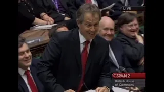 Tony Blair deals with an obscure question at PMQs