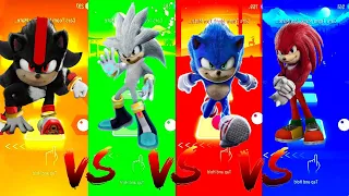 Shadow vs Silver Sonic vs Sonic vs Knuckles | Tiles Hop Edm Rush