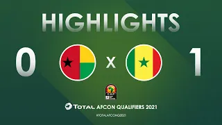 HIGHLIGHTS | Total AFCON Qualifiers 2021 | Round 4 - Group I: Guinea-Bissau 0-1 Senegal
