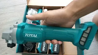 TOTAL cordless angle grinder and mini cut off tool. Value combo