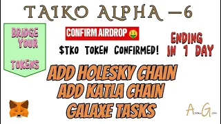 Taiko Project | Alpha-6 Testnet | Katla Chain | Ends Today | AIRDROP GUIDER