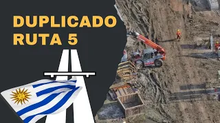 Obra de duplicado Ruta 5-Represa Canelon Grande, Setiembre 🇺🇾(4K)*©Vista Aérea Uy📲092770808