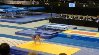 2014 Worlds Tumbling Victoria Danilenko RUS 2nd pass Prelims Women