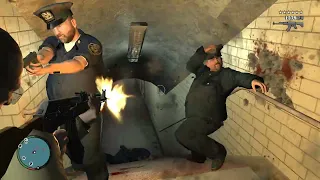 GTA IV - Subway Massacre + Six Star Wanted Level Escape