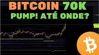 BITCOIN PUMP 70K: AGORA O ROMPIMENTO VEM?  - Análise Técnica/Sentimento