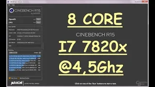 I7 7820x @4.5 Ghz Cinebench - Ryzen 2700x Killer?