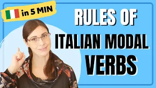 Rules of Italian Modal verbs - Italiano in 5 minuti - Learn Italian 🇮🇹