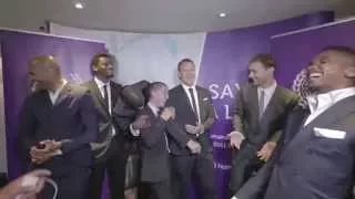 Hazard Loses It When Ivanovic Speaks English (Human Appeal PromoShoot)