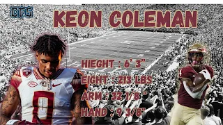 Unstoppable Keon Coleman: College Football's Rising Star