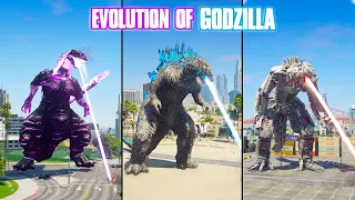 Evolution of Godzilla Atomic Breath GTA V Mods