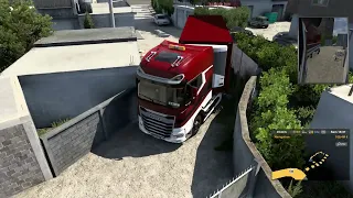 La Fameuse route étroite (Tirana)(MARCHE ARRIÈRE) - Euro Truck Simulator 2