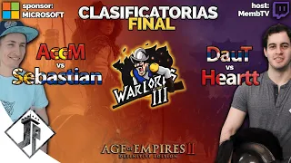 Warlords 3 - AccM vs Sebastian - DauT vs Heartt [Clasif. Final]