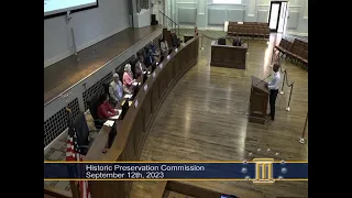 HISTORIC PRESERVATION COMMISSION (9/12/23)