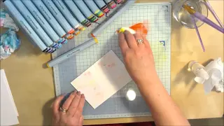 Spectrum Noir Aqua Markers - sponging technique