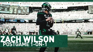 "We Got To Keep Executing" | QB Zach Wilson Postgame 1-On-1 | The New York Jets | NFL