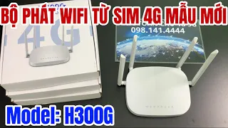Bộ Phát WiFi Từ Sim 4G Model H300G Cực Khoẻ Tốc Độ 300Mbps Cho Điện Thoại, Tivi, Laptop,… Sử Dụng
