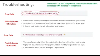 LG Neo chef microwave oven Error Codes F-1 || F-2 || F-3 || F-4 || F-5