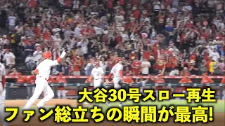 大谷翔平30号をスロー再生したらファン総立ちの瞬間＆1周シーンがカッコ良すぎた！【現地映像】エンゼルスvsダイアモンドバックス第1戦7/1