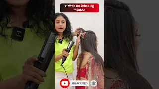 How to use crimping machine?? BY PYLPTEL #hairstyle #hairstyles #shorts #reels #hairstyleshorts