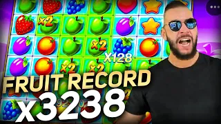 Streamer Record Win x3238 on Fruit Party - TOP 5 Mega wins of the week