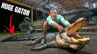 We Caught the BIGGEST GATOR in the RIVER!! (Florida TROPHY Alligator Hunt pt. 2)