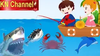 Hoạt hình KN Channel BÉ NA ĐI CÂU CÁ NGOÀI BIỂN GẶP CÁ MẬP |Hoạt hình Việt Nam | GIÁO DỤC MẦM NON