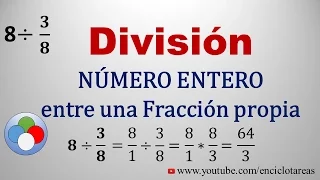 División de un número entero entre una Fracción propia #2